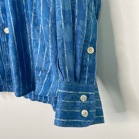 Men’s Tommy Bahama Linen Crab and Lobster Print Buttoned Down Shirt. Size Large. - Picture 6 of 14